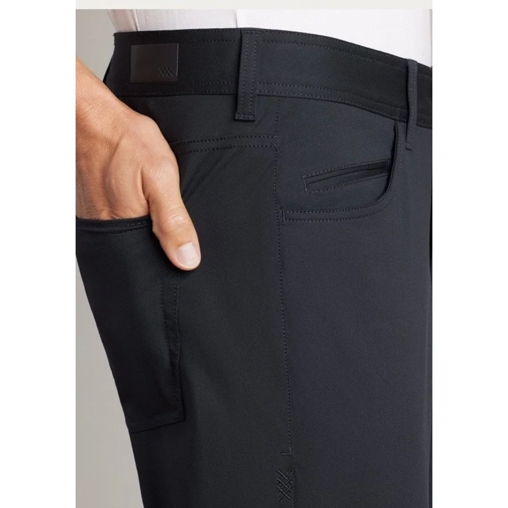 Men's Rhone Pants Size 32 Black Commuter Five Pocket 141364